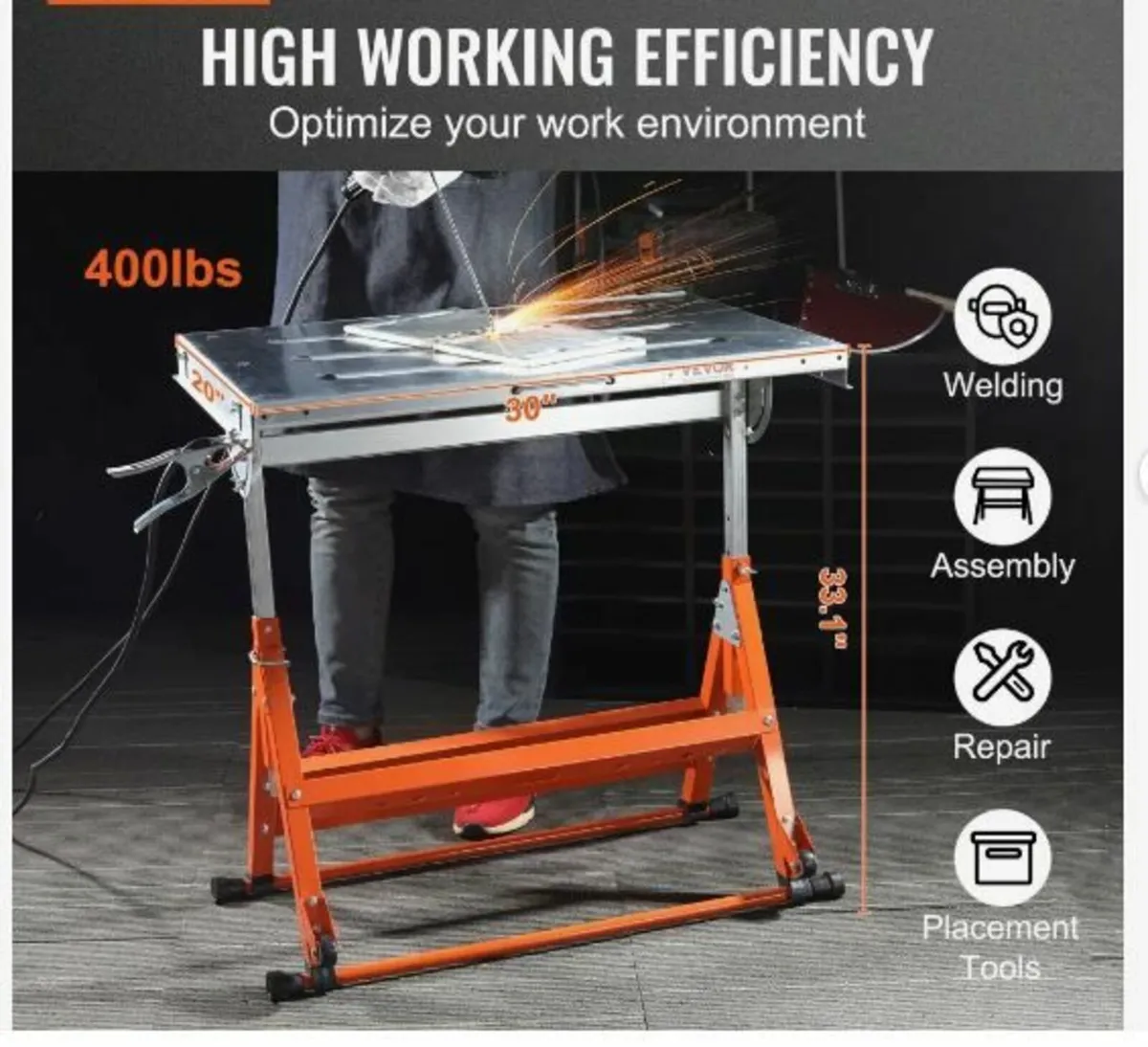 Welding Table 76.2 cm x 50.8 cm - Image 3