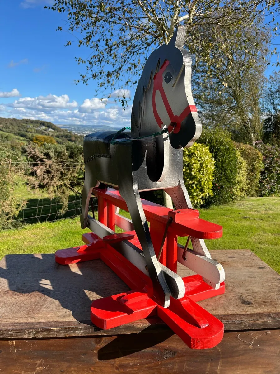 1950s Wooden Rocking Horse - Image 2