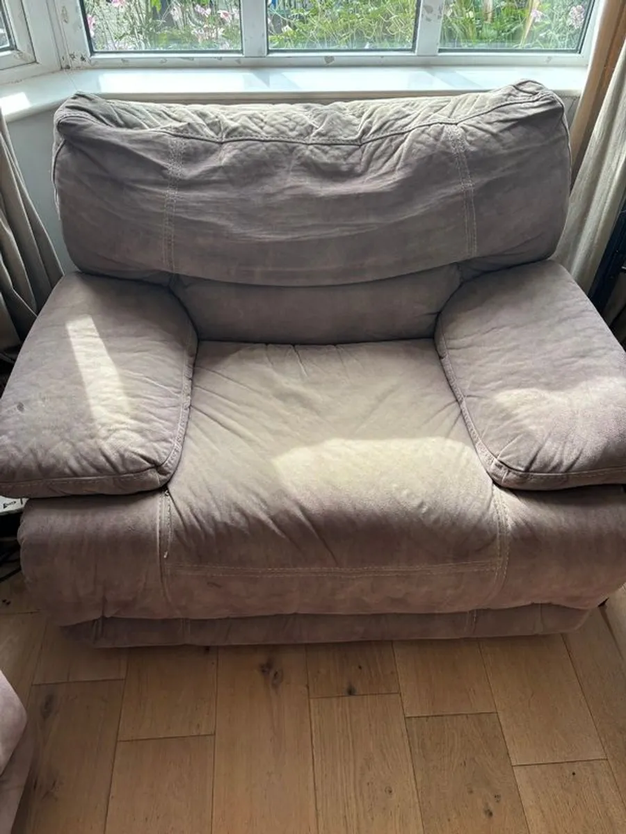 FREE 3 seater recliner sofa and matching armchair - Image 3