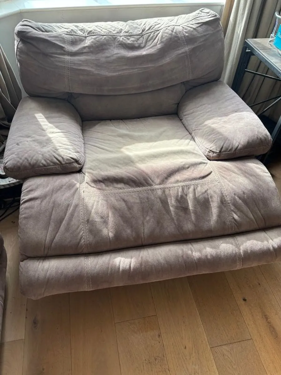 FREE 3 seater recliner sofa and matching armchair - Image 4