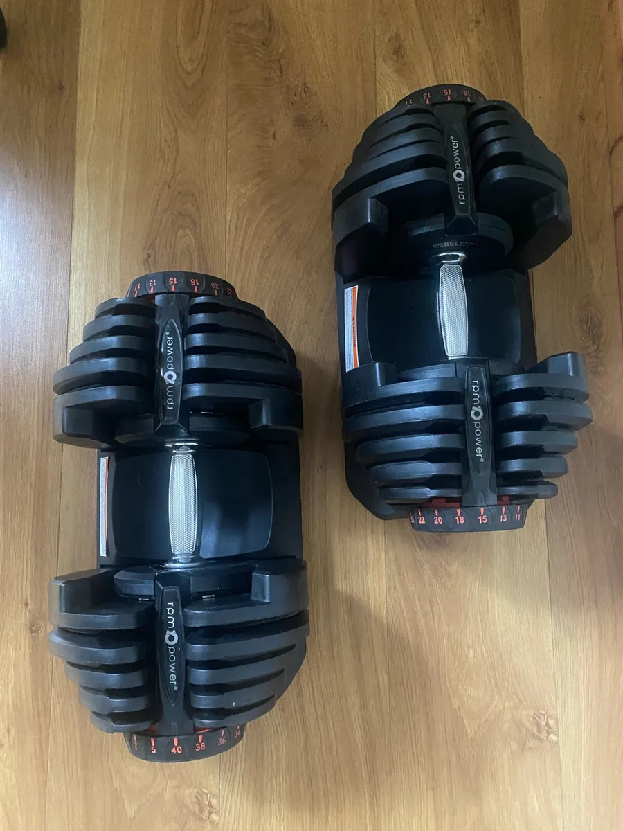 40kg adjustable Dumbells - Image 2