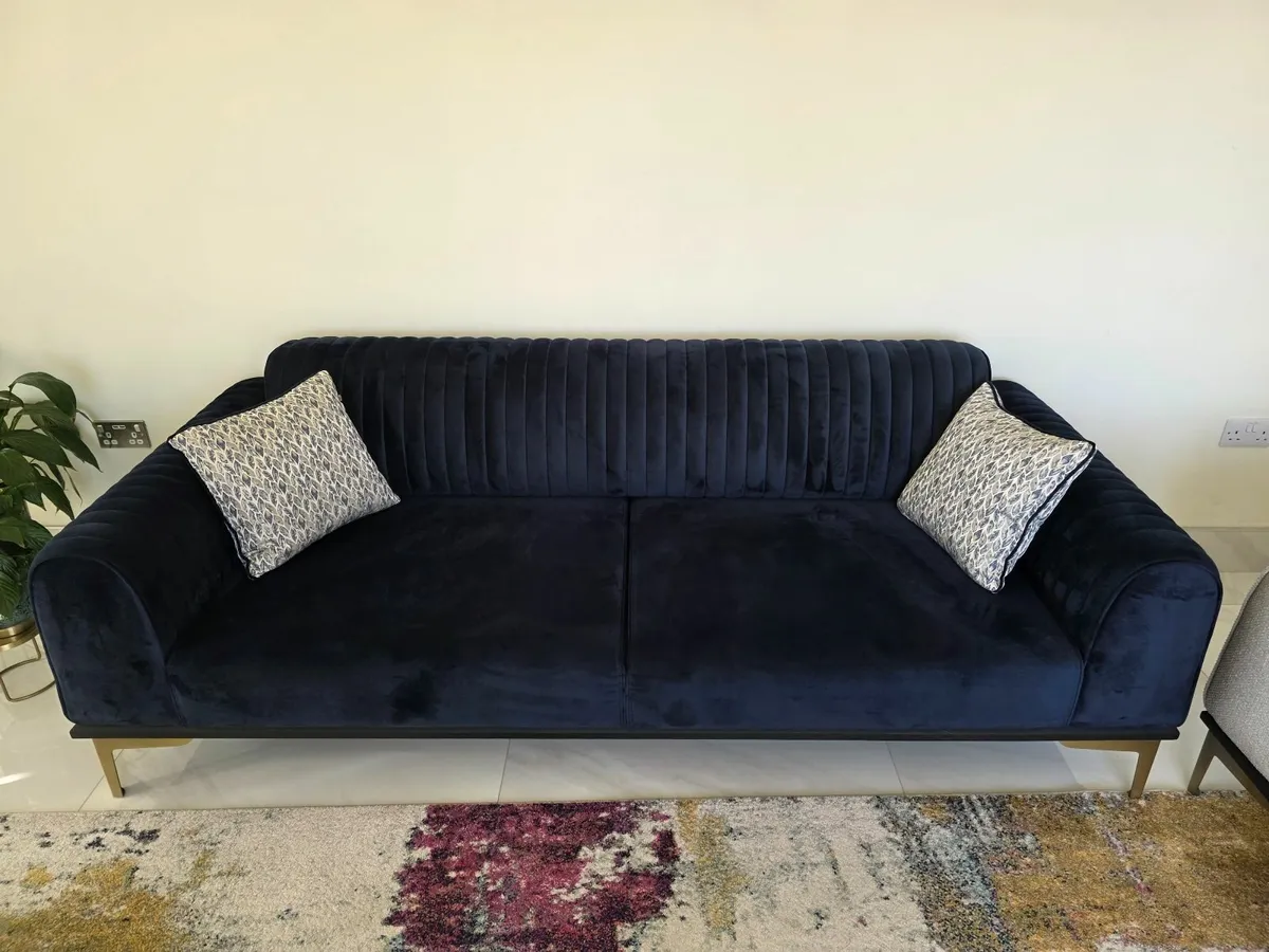 Fabric Sofa 4+3 Seater Rarely Used - Image 3