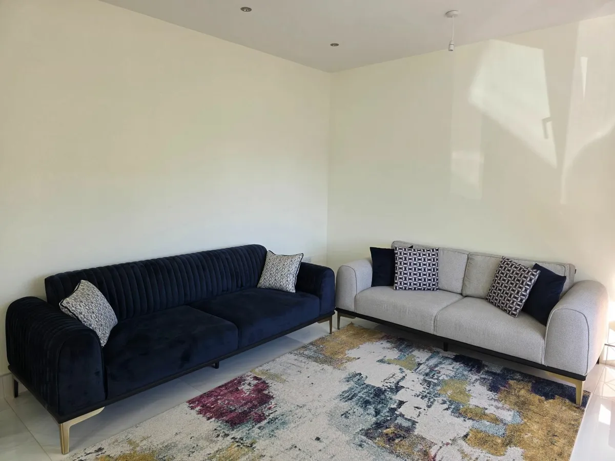 Fabric Sofa 4+3 Seater Rarely Used - Image 1