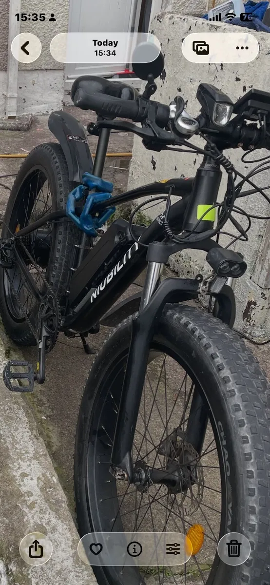 Ebike 1000w 48 v fat tyres vs 26/4.0/ about 7mths - Image 4