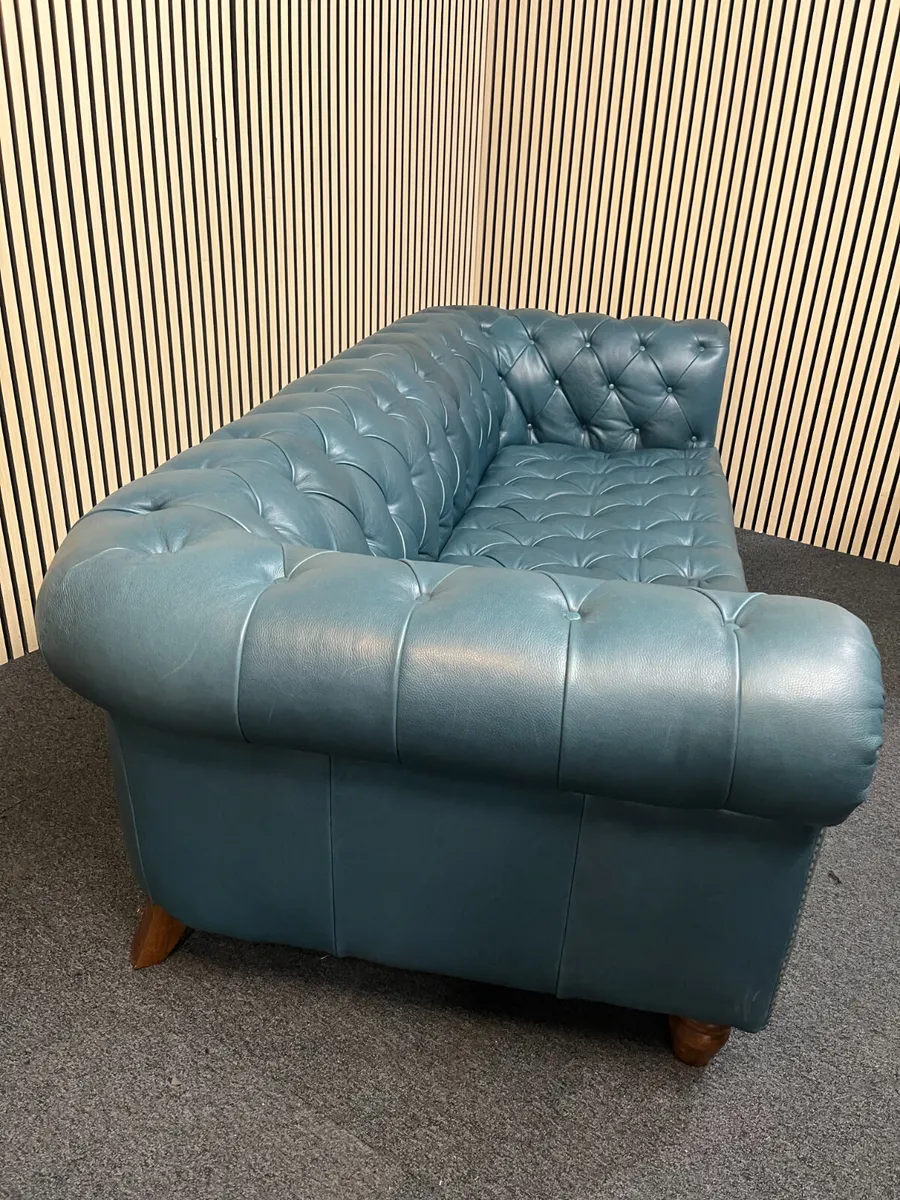 Teal Chesterfield Style Sofa @CJM - Image 4