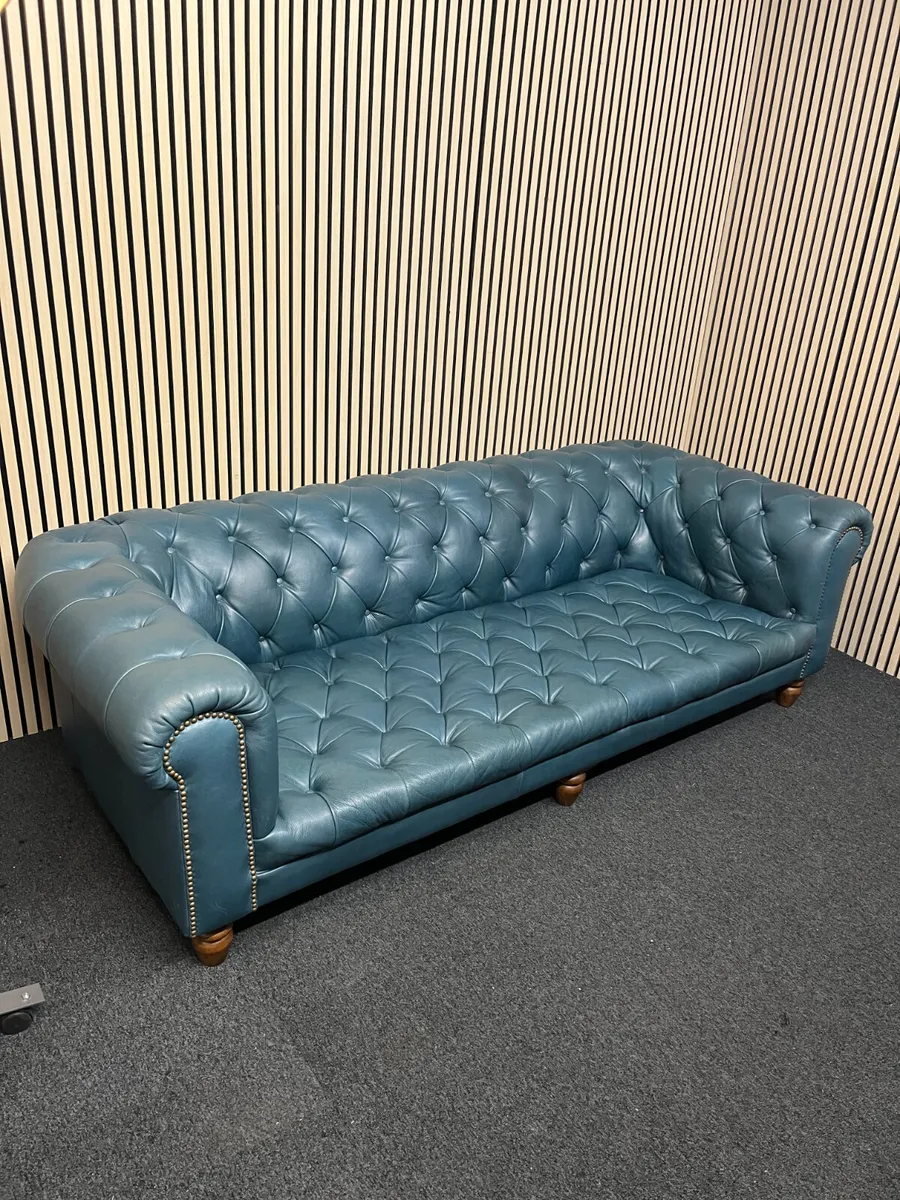 Teal Chesterfield Style Sofa @CJM - Image 1
