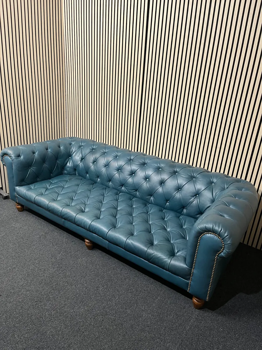 Teal Chesterfield Style Sofa @CJM - Image 3