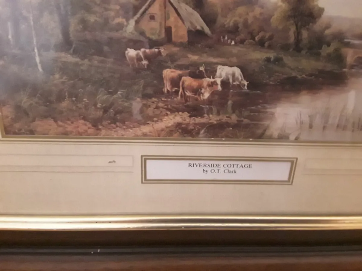 Picture print titled Riverside Cottage by ot Clark - Image 3