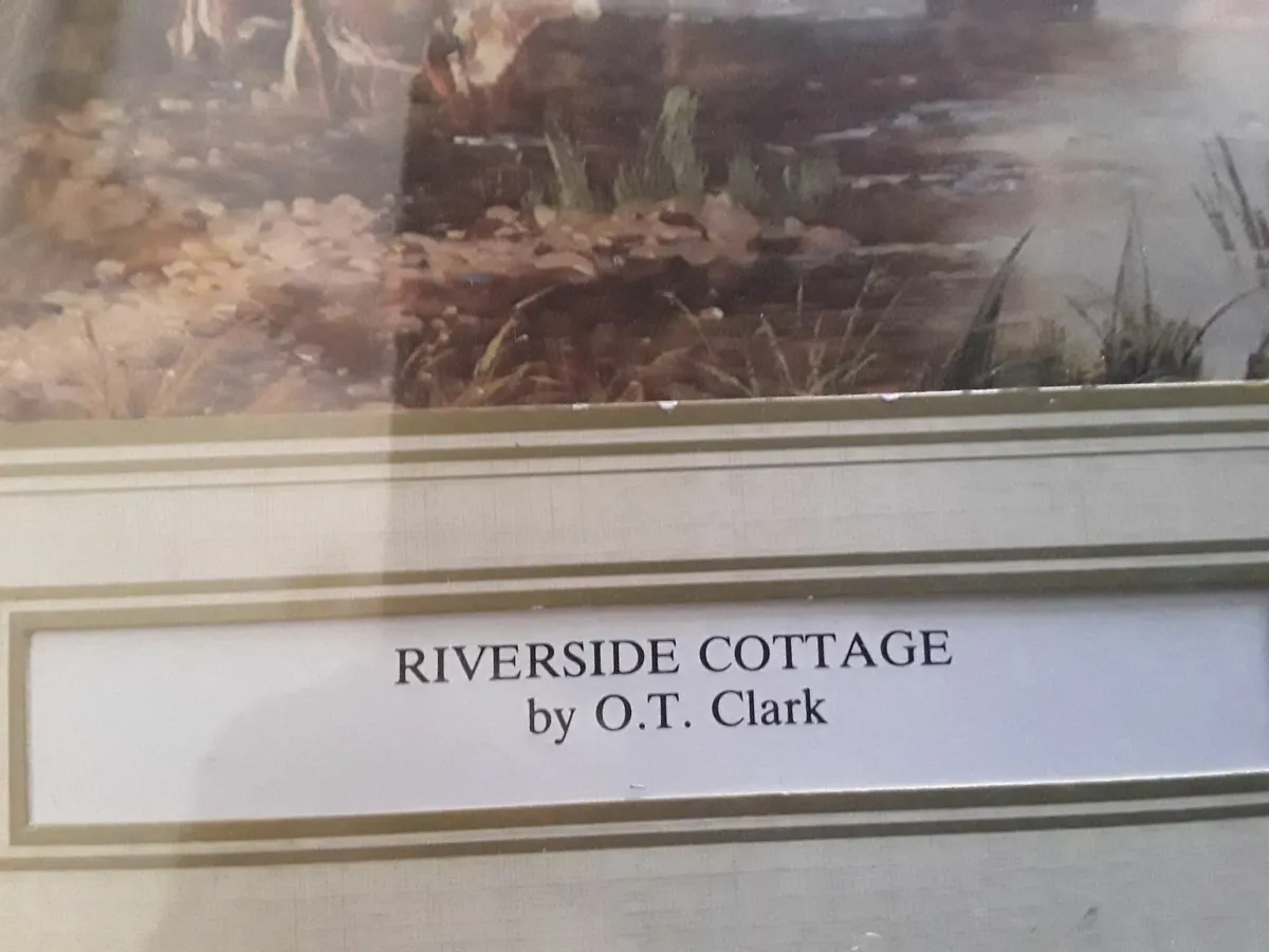 Picture print titled Riverside Cottage by ot Clark - Image 4