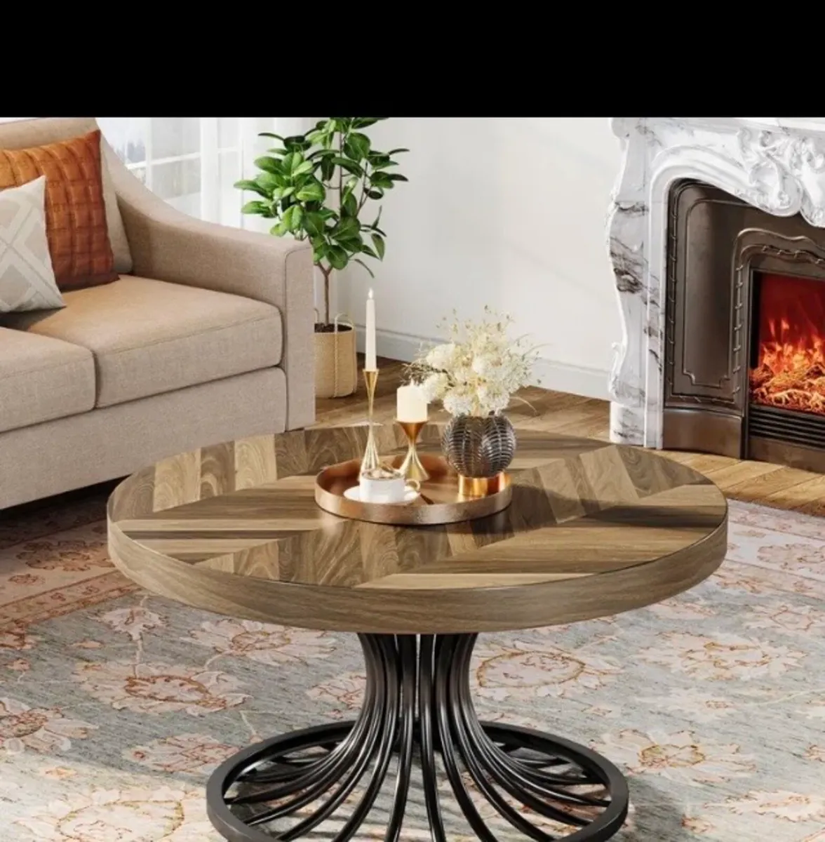 Modern round coffee table free poatage - Image 1
