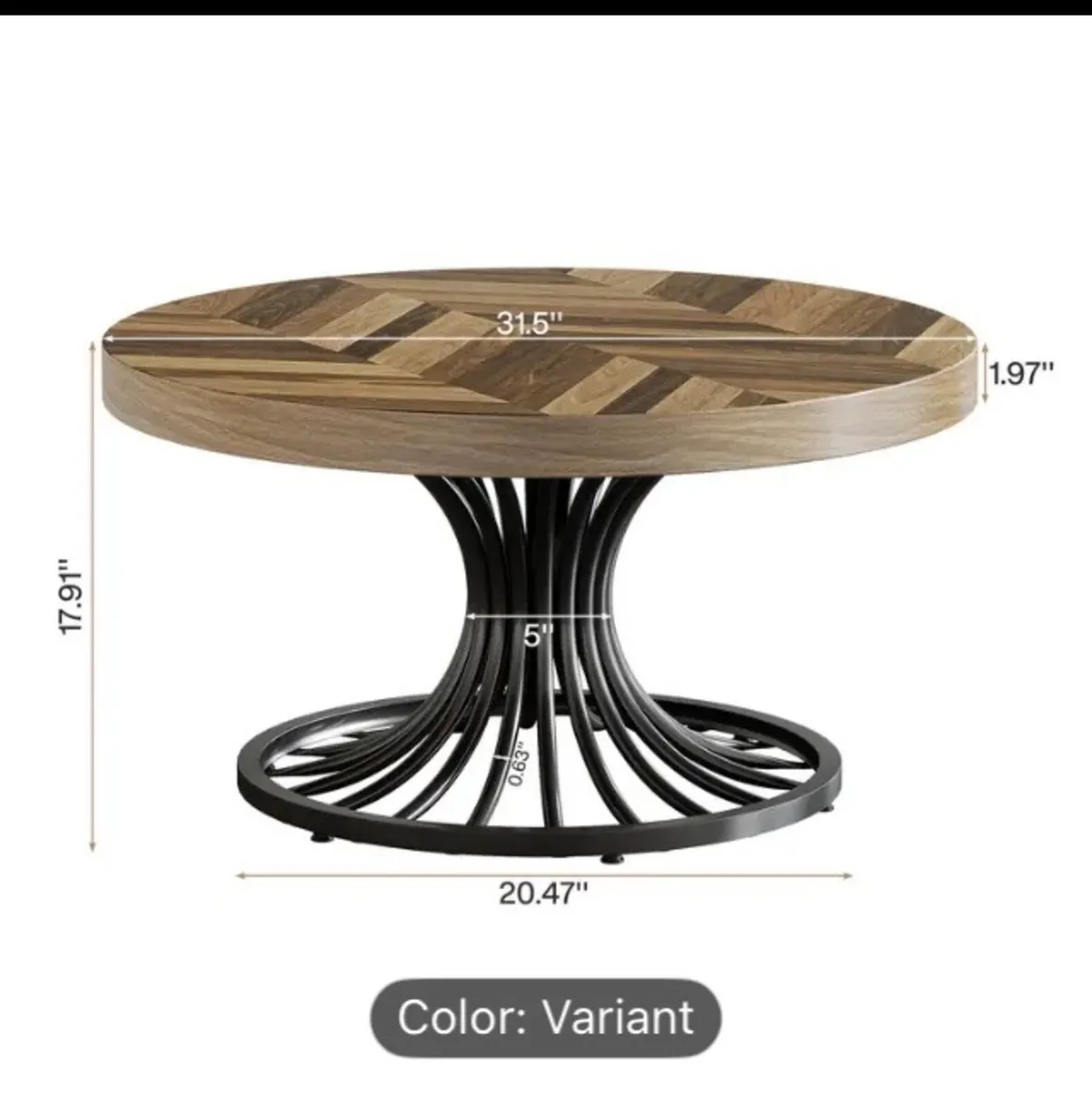 Modern round coffee table free poatage - Image 2