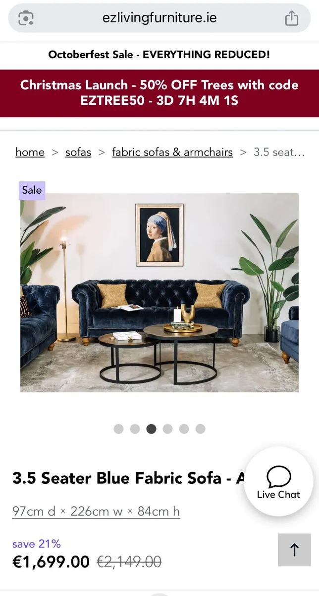 2 chesterfield couches - Image 1