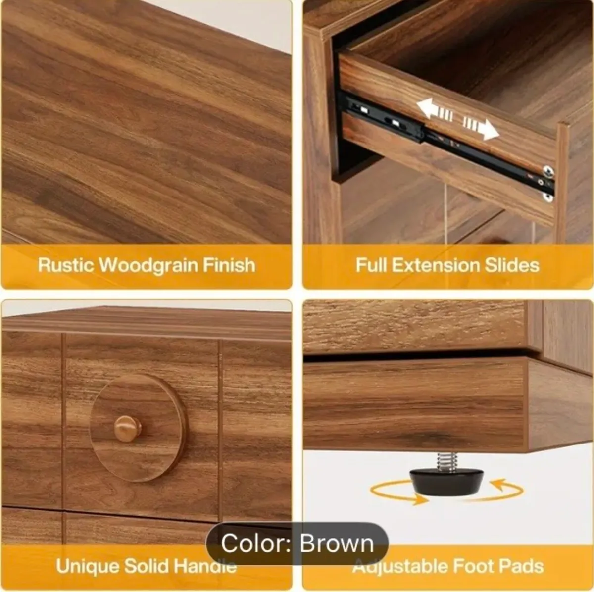Mid century modern chest of drawers free postage - Image 4