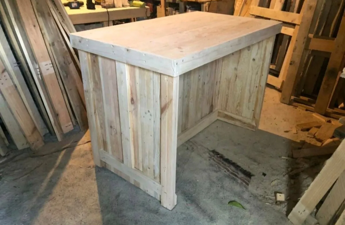 Handmade rustic kitchen island - Image 4