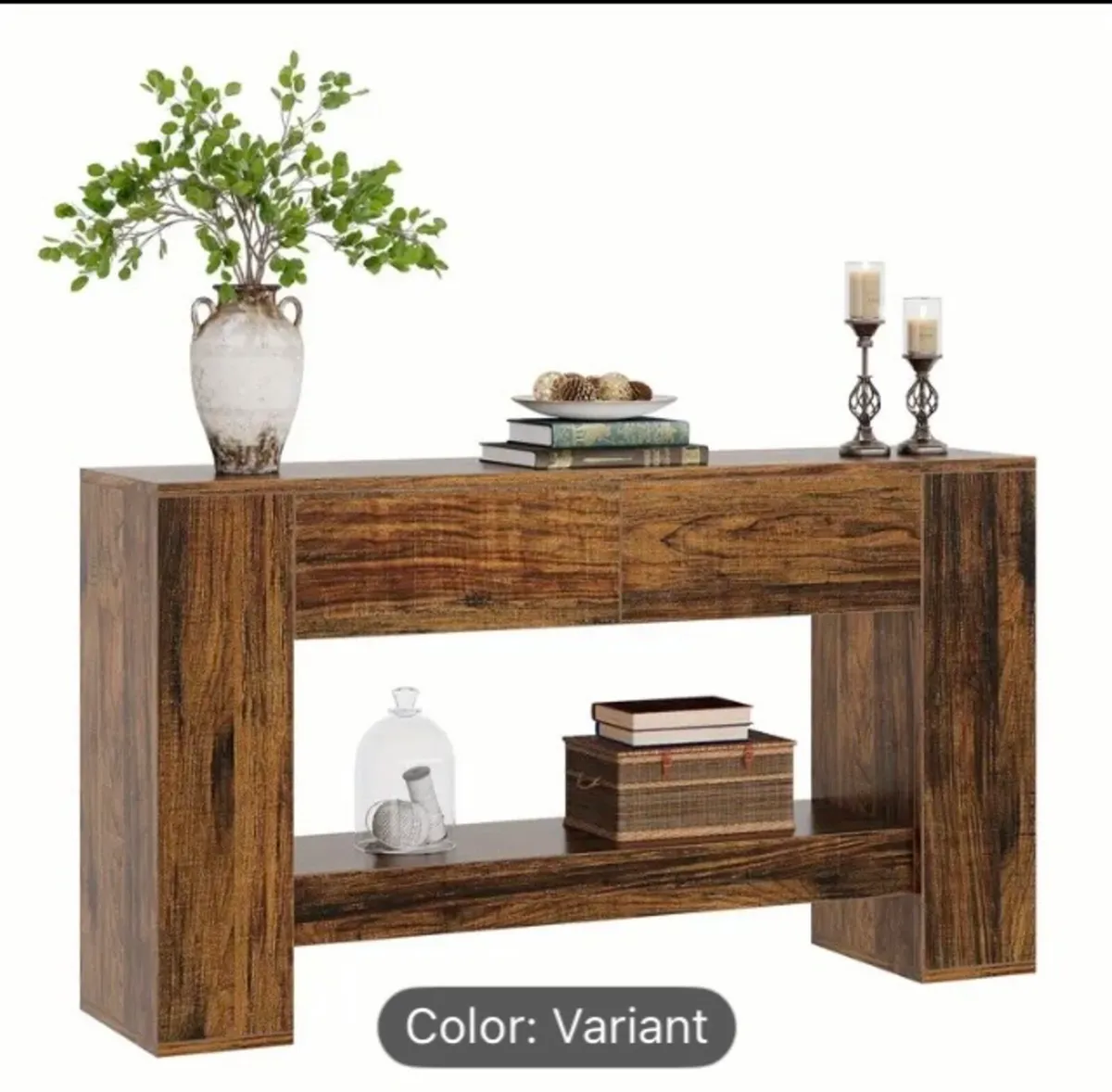 Console table with drawers free postage - Image 1