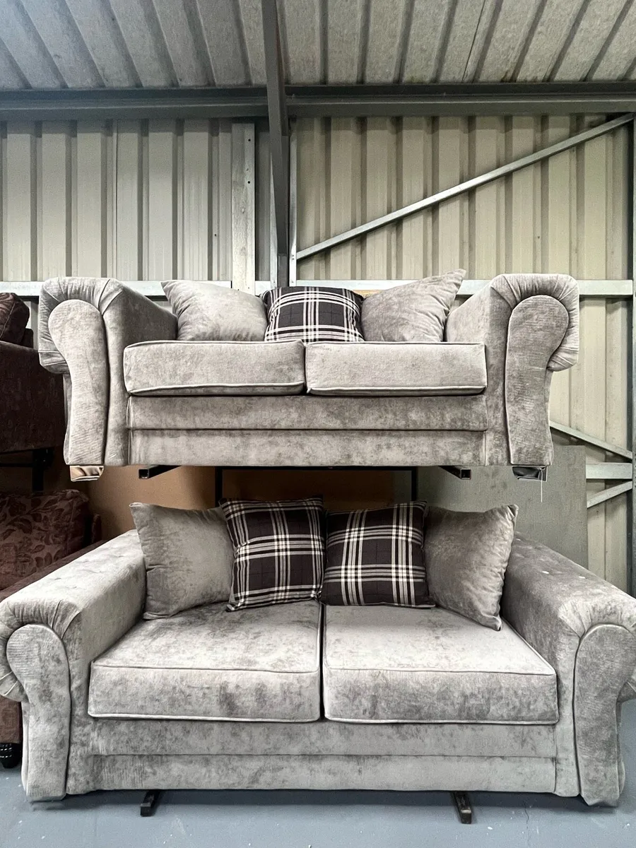 Nicole fabric suite sofa - Image 1