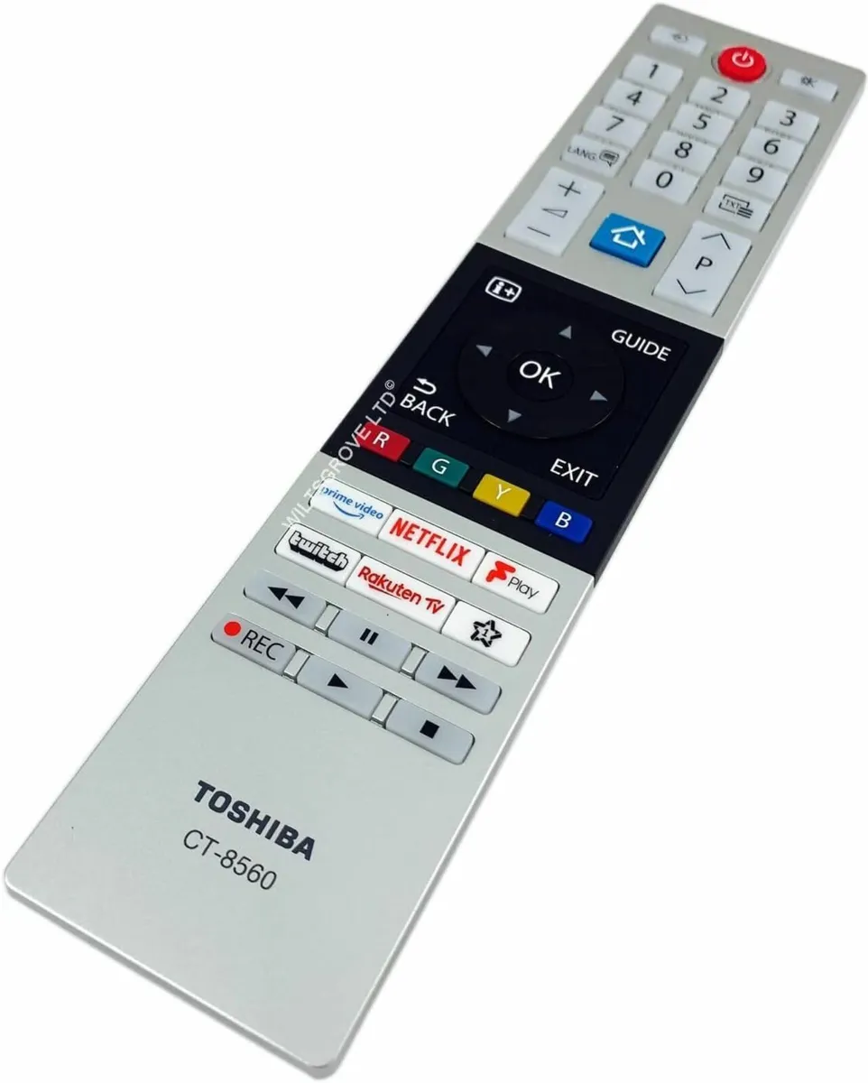 TOSHIBA TV REMOTE CONTROL CT-8541 REPLACEMENT NETF