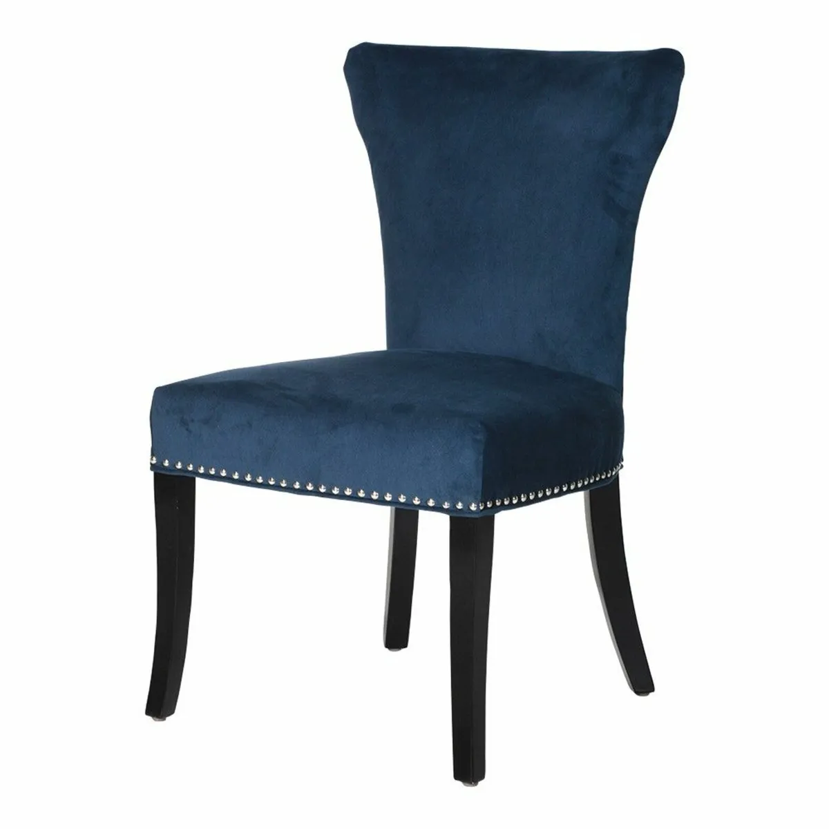 Showhouse 6 Dining Chair Set with Studs Navy/Blue - Image 1