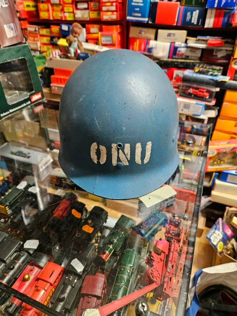 Vintage United Nations Helmet - Image 1