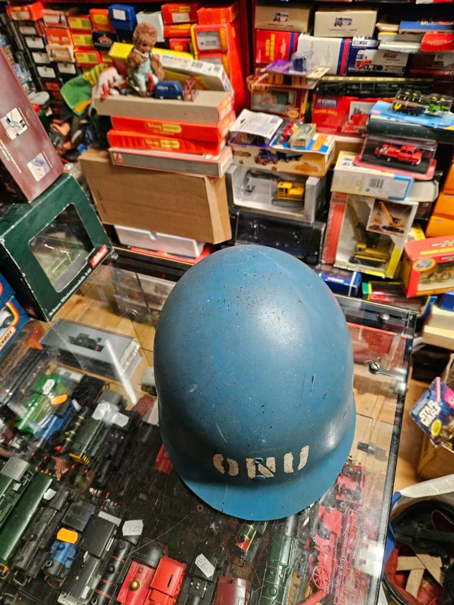 Vintage United Nations Helmet - Image 2