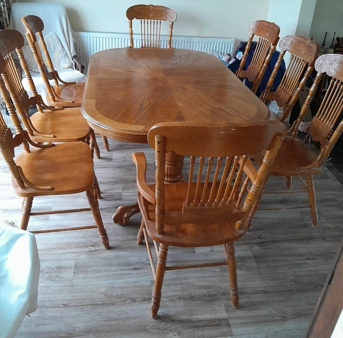 Dining table and chairs