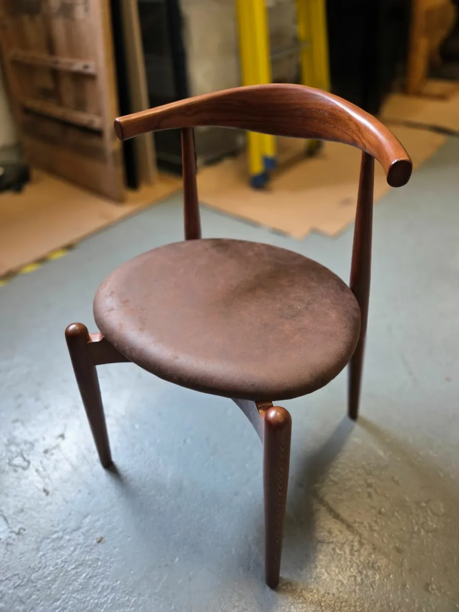 Showhouse - Set of 6 Elbow Style Dining Chairs - Image 2