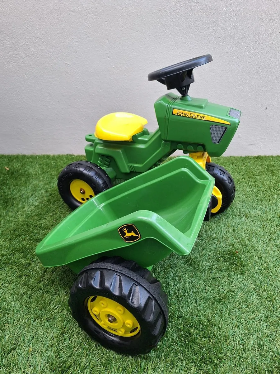 John Deere pedal Tractor & Trailer - Image 2