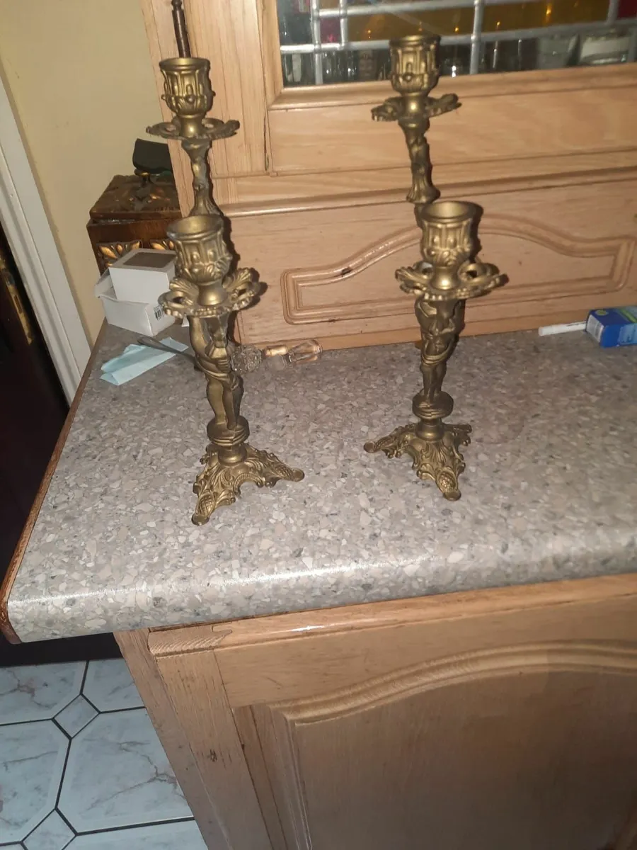 Vintage candle holders - Image 2