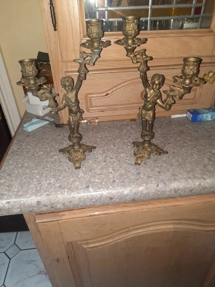 Vintage candle holders - Image 3