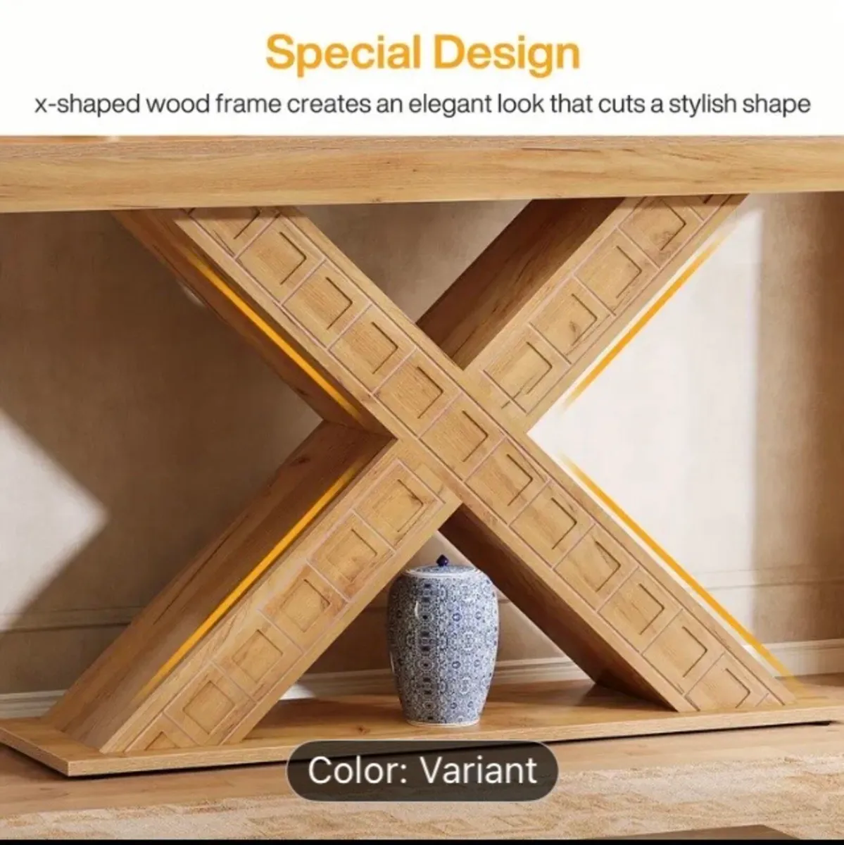 Modern console table free postage - Image 3