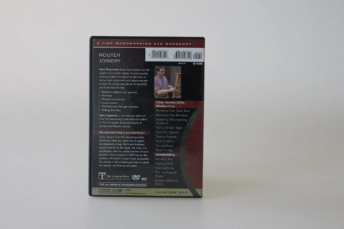DVD – Router Joinery with Gary Rogowski - Image 2