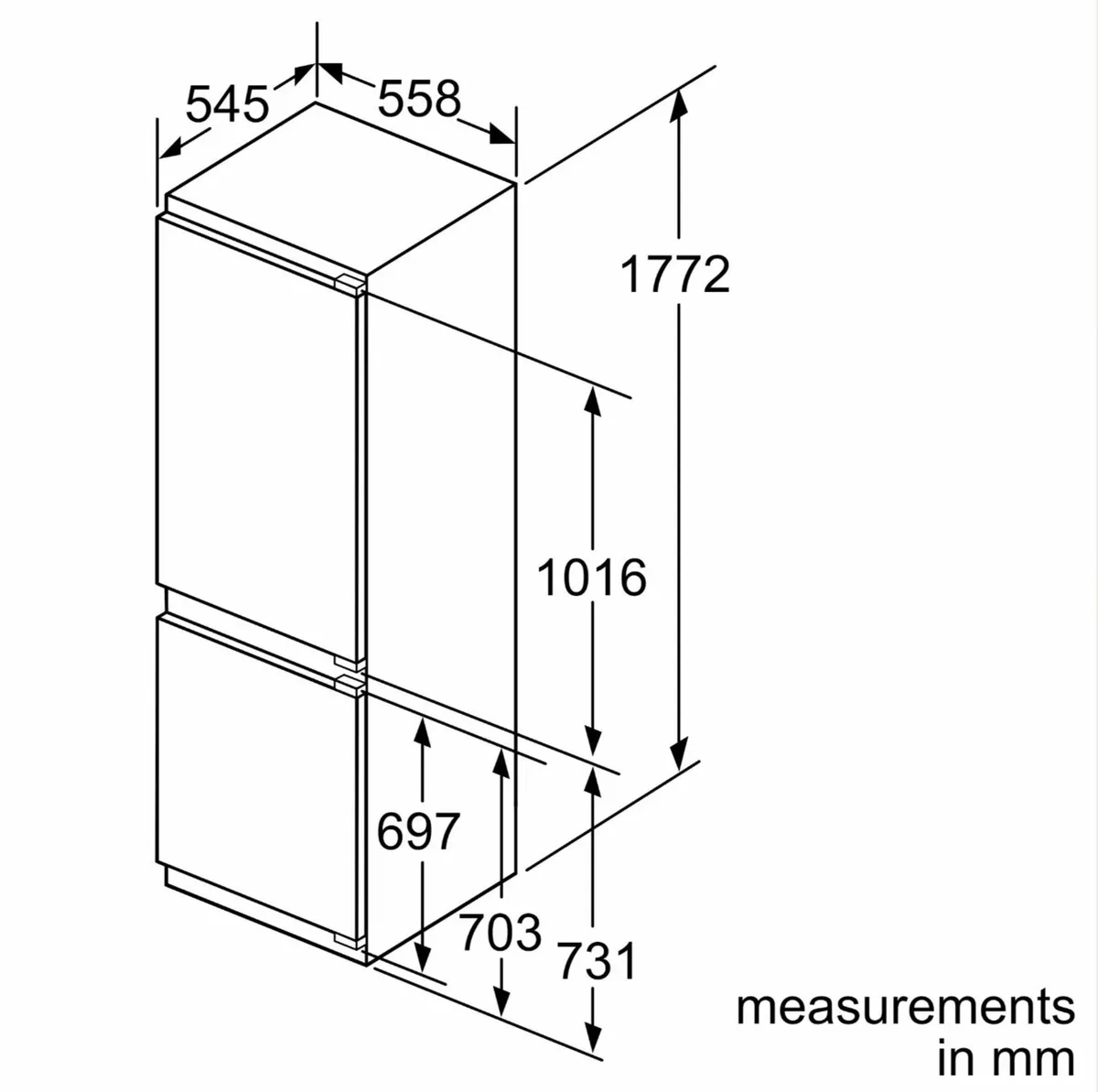 Neff Integrated Fridge Freezer - Image 3