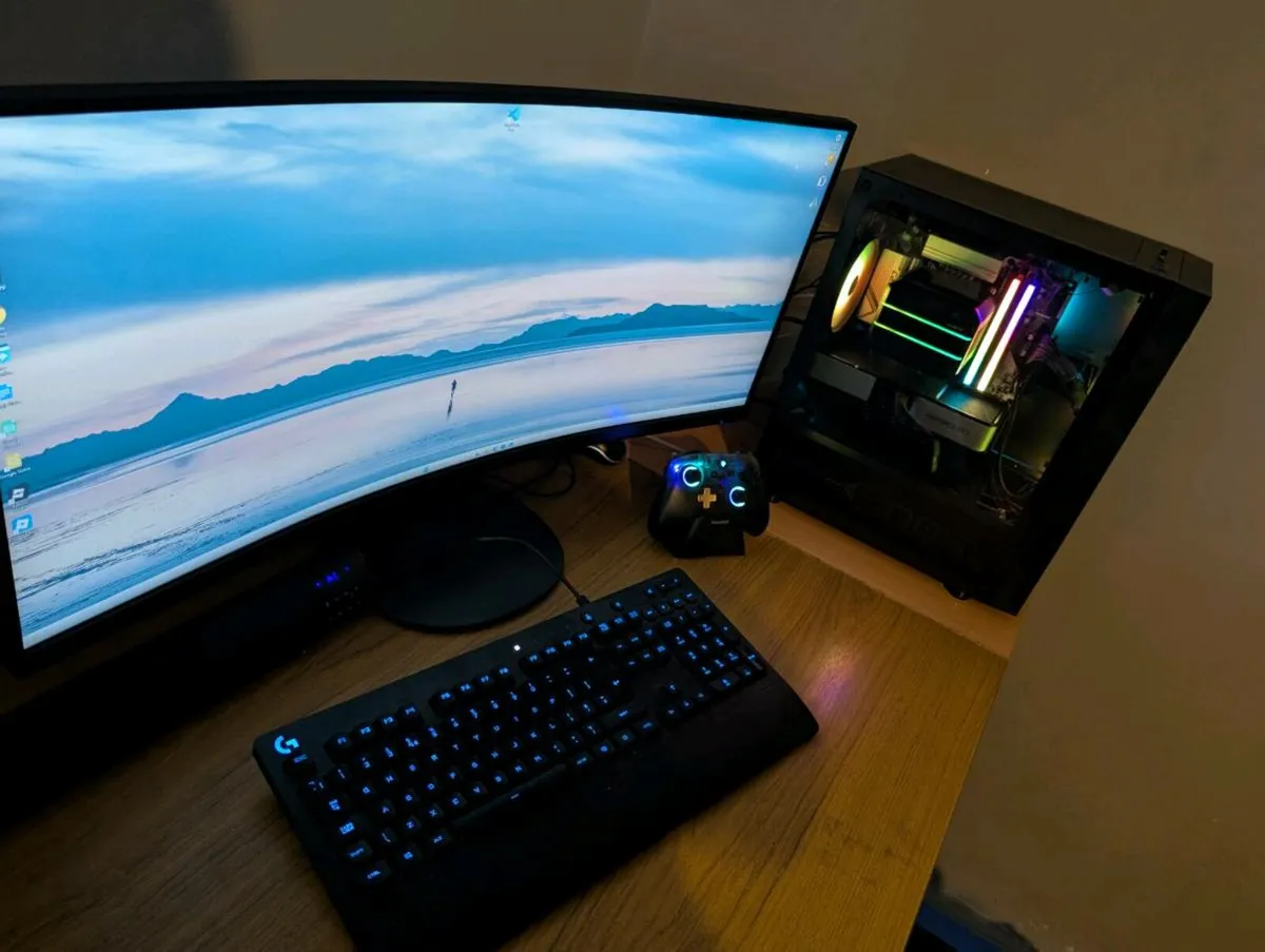 HIGH END Gaming pc fresh build & 34" MSI curve - Image 1