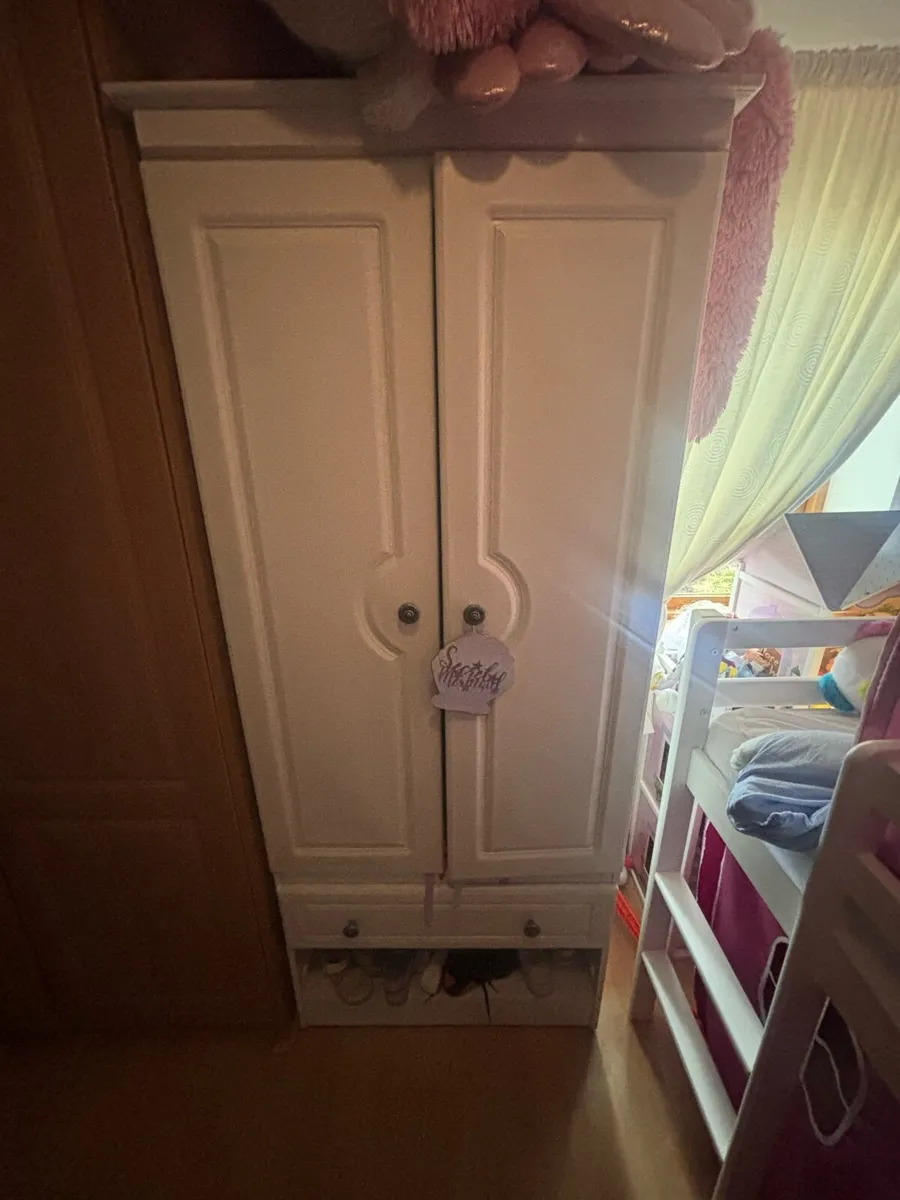 White bedroom wardrobe