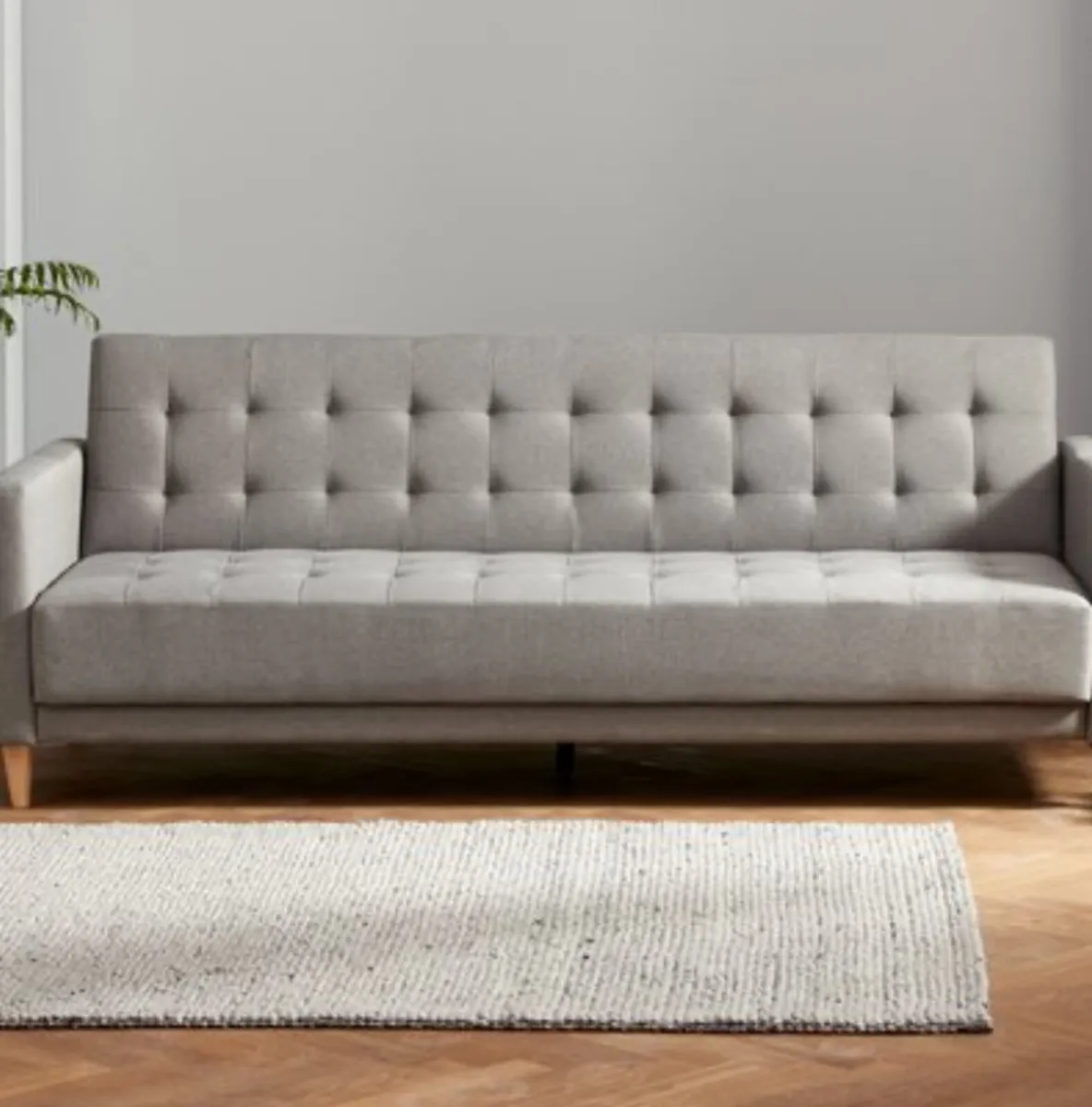 Grey sofa bed - Image 1