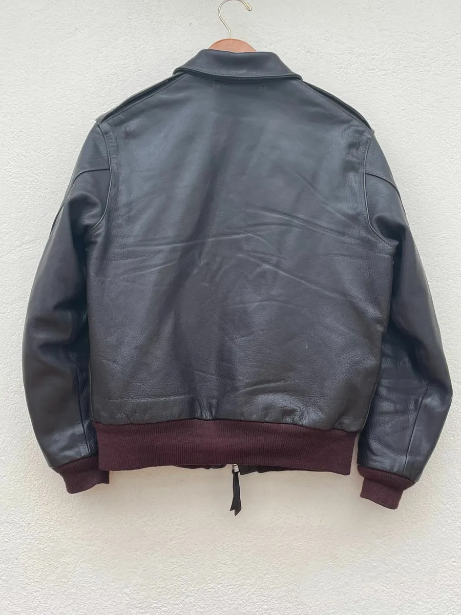 Leather Flight Jacket - Aero A2 - Size 42 - Image 2