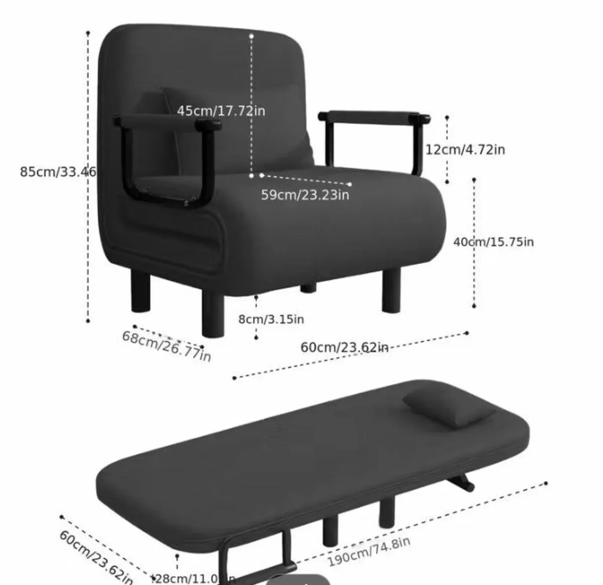 Sofa Bed Chair - Image 1