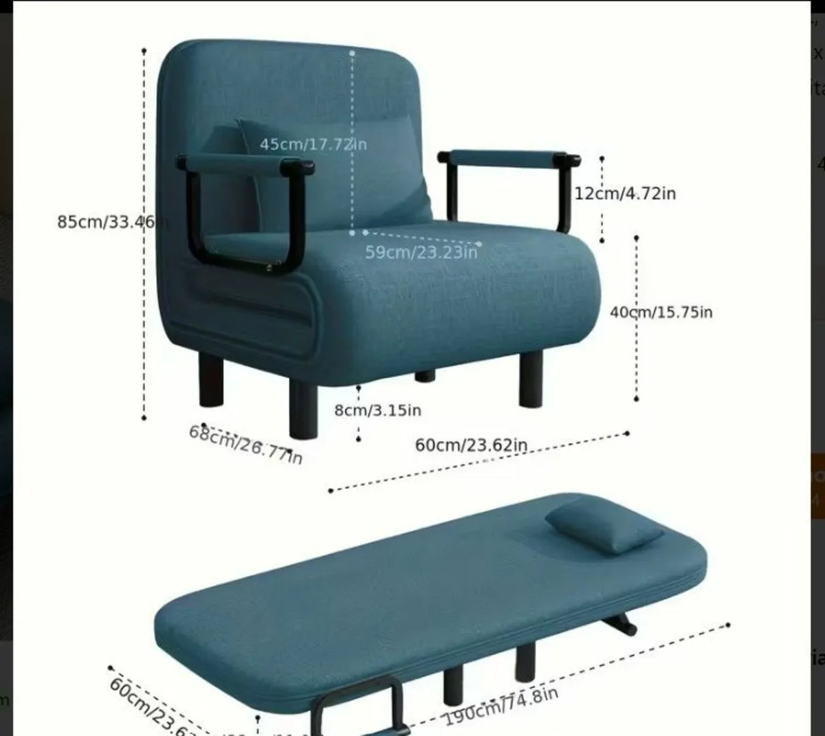 Sofa Bed Chair - Image 3