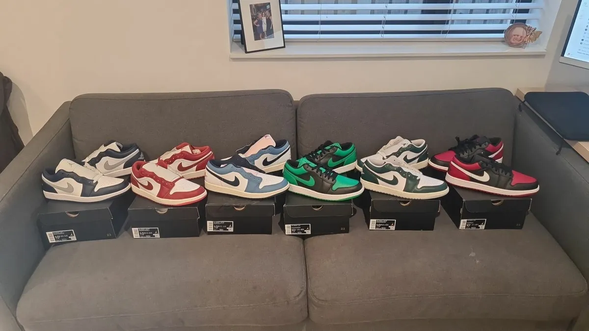 Jordan 1 Lows Uk 9.5 Brand New - Image 2