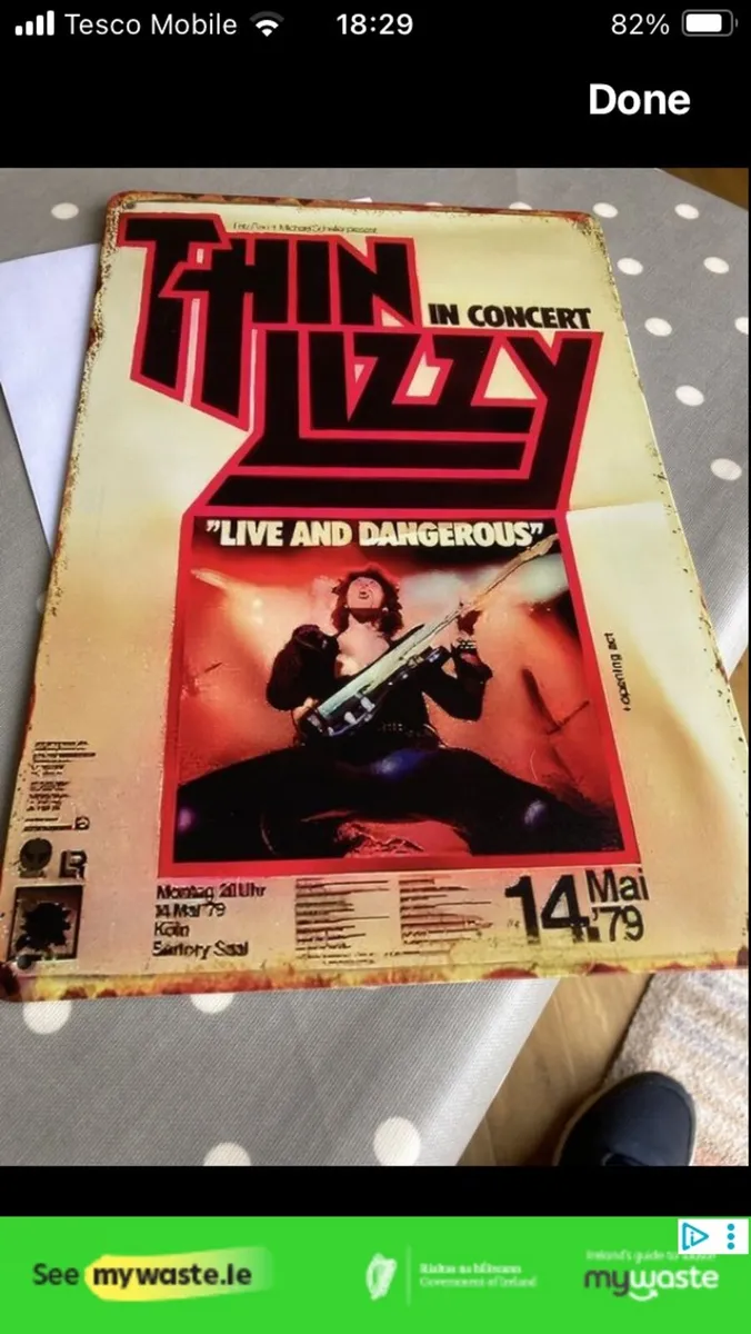 Thin Lizzy Plaque
