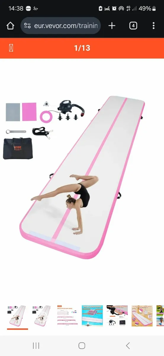 Gymnastics mat 5m