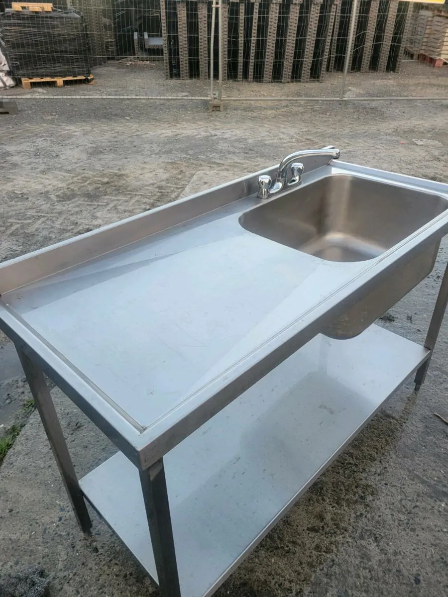Sink Single Stainless Steel Commercial - Image 2