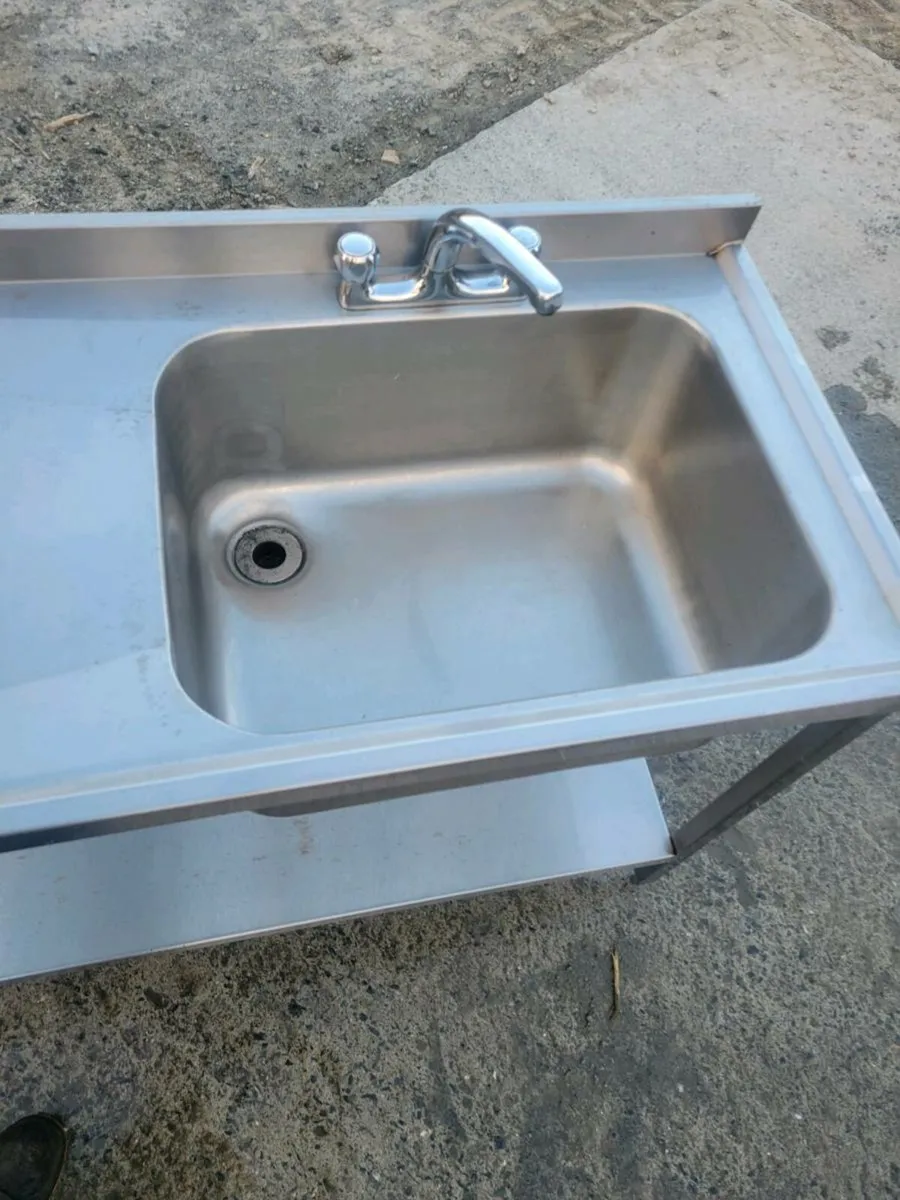 Sink Single Stainless Steel Commercial - Image 4