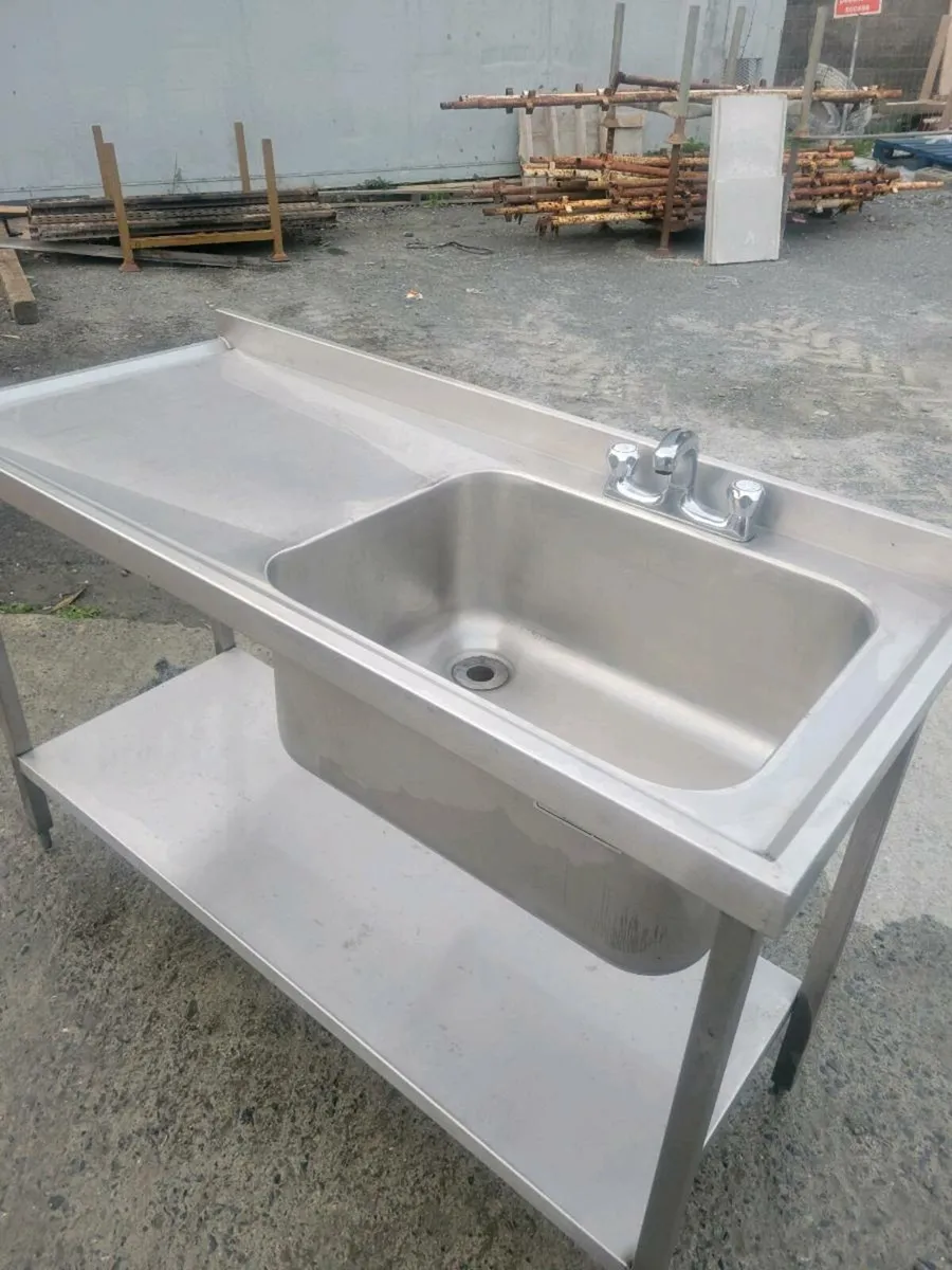 Sink Single Stainless Steel Commercial - Image 1