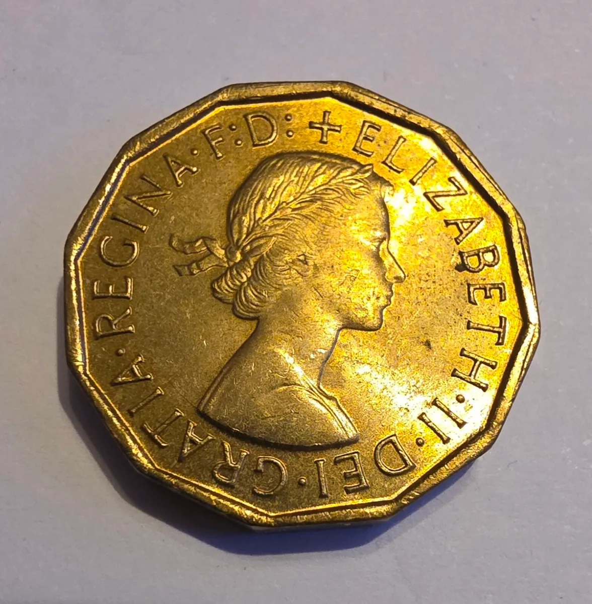1967 british 3 pence - Image 1