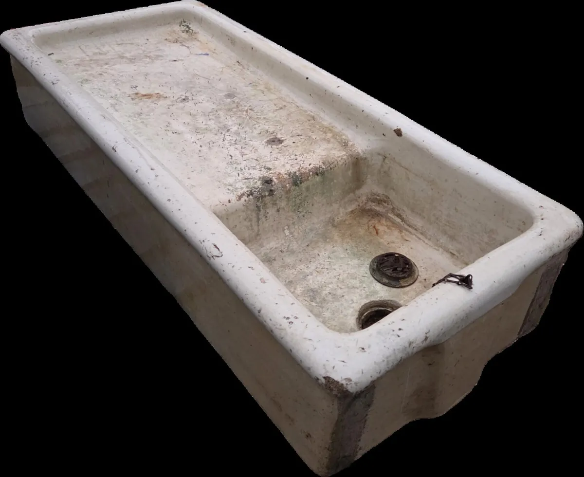 Belfast sink with drainage board - Image 2