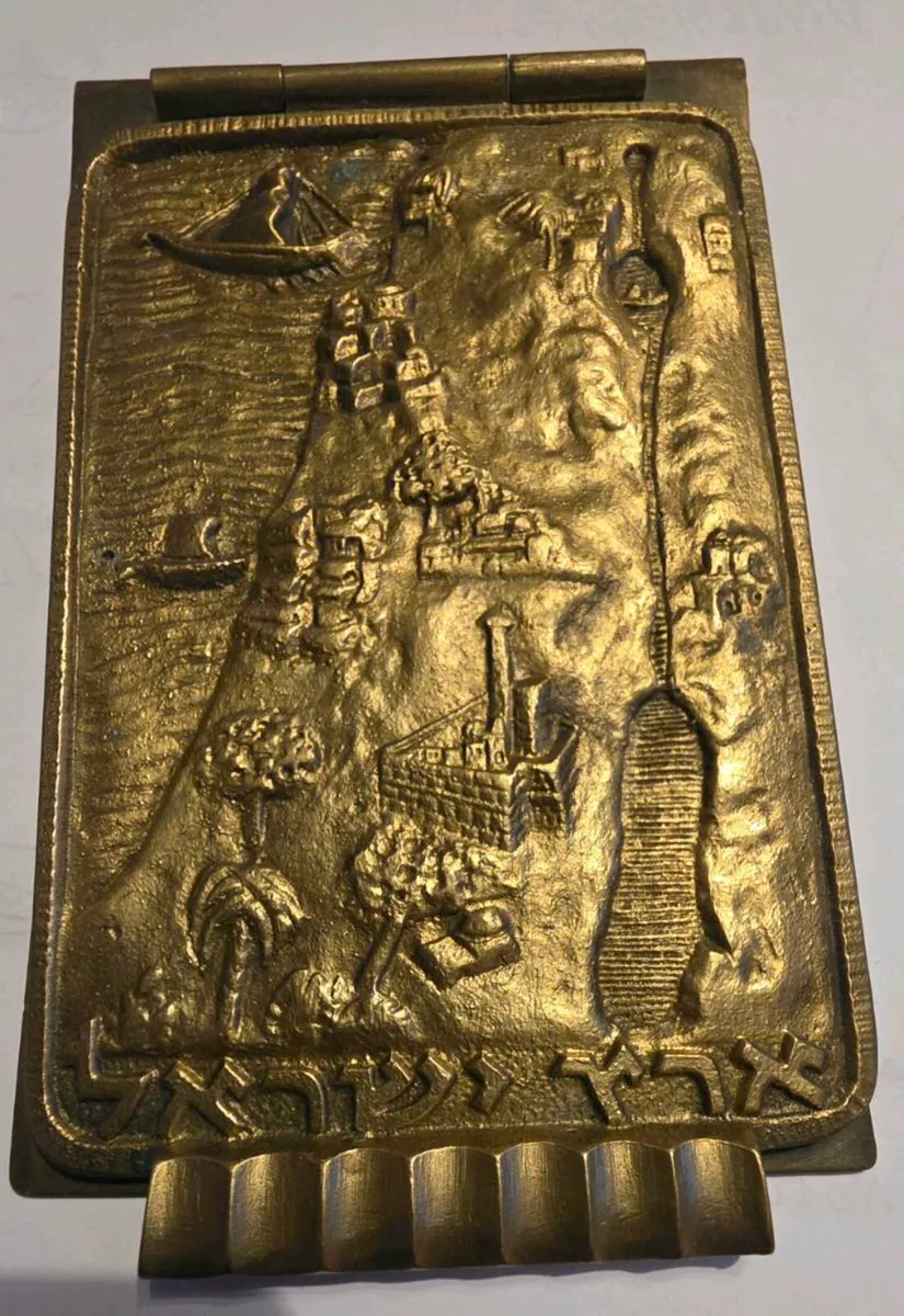 Vintage brass notepad - Image 1