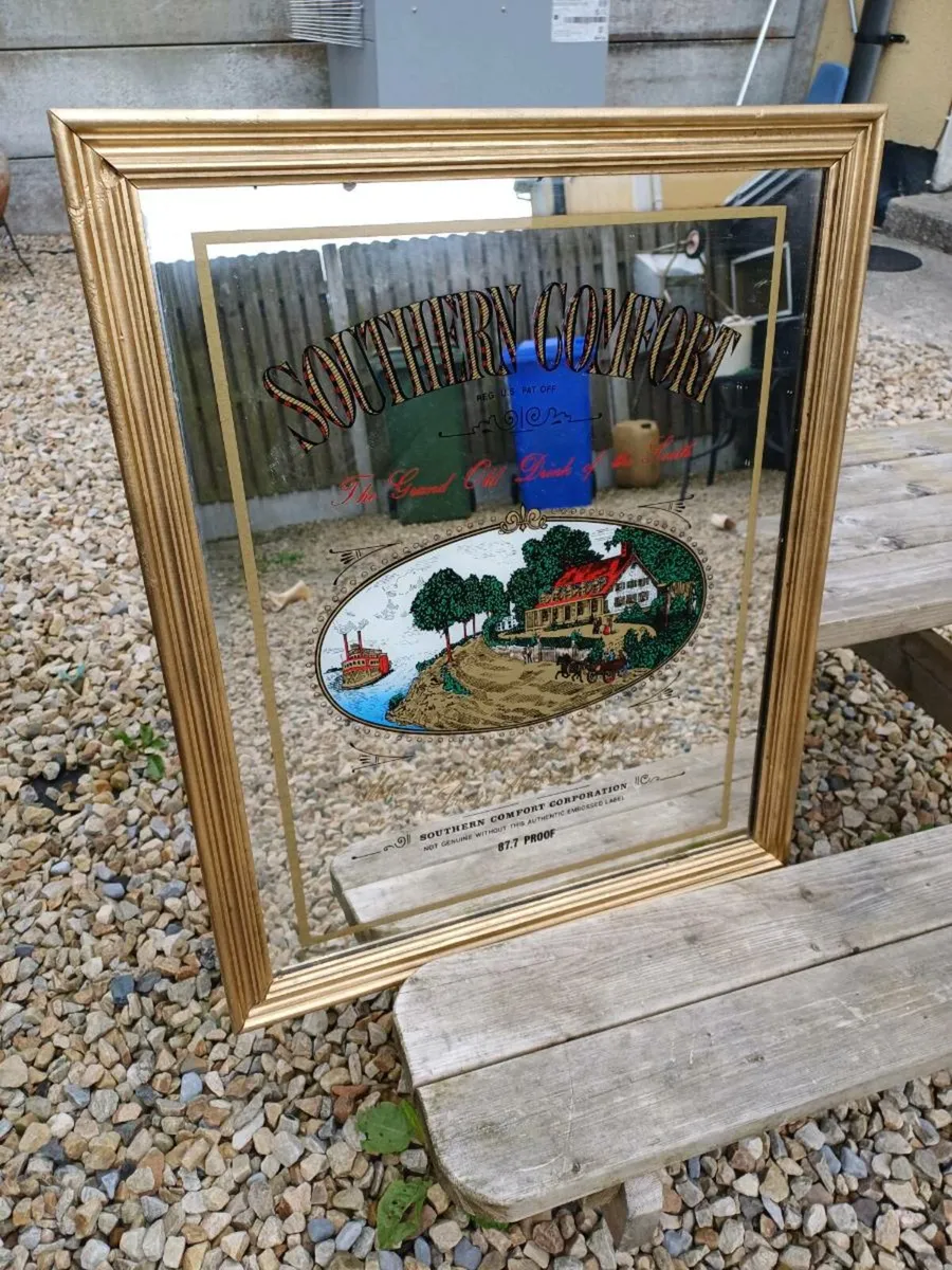 1960/70s Southern Comfort Advertising Mirror - Image 4
