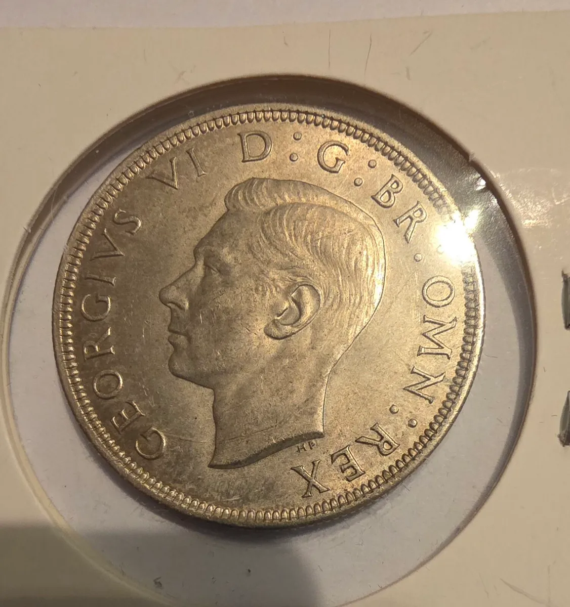 1939 british silver half crown - Image 1