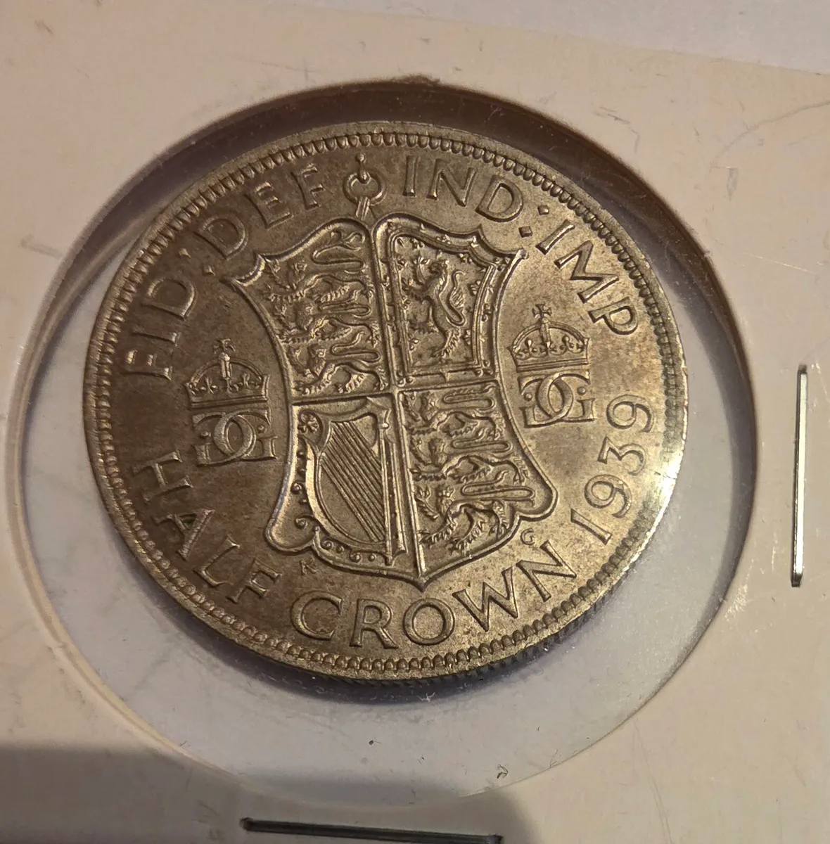 1939 british silver half crown - Image 2